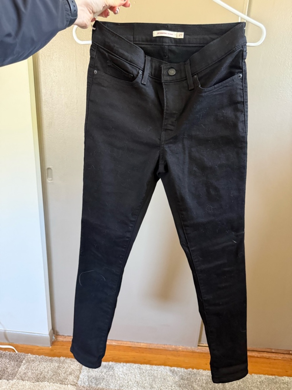 Black womens Slim Fit Jeans